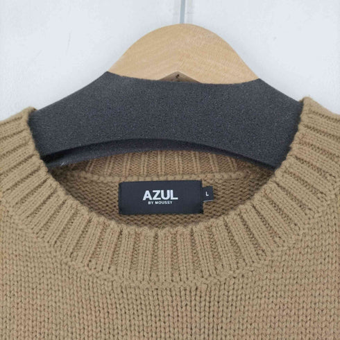 アズールバイマウジー AZUL by moussy 23AW ブランケットステッチニットプルオーバー メンズ L