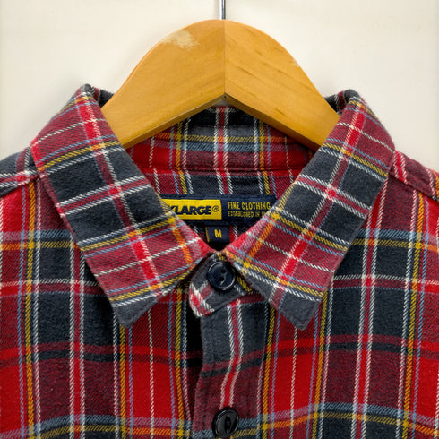 エクストララージ XLARGE チェック柄 コットン 長袖シャツ メンズ import:M
