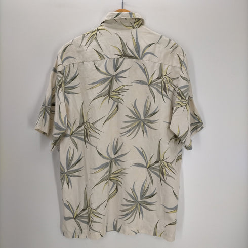 カリビアン Caribbean シルク ヤシの木 アロハシャツ メンズ import:S