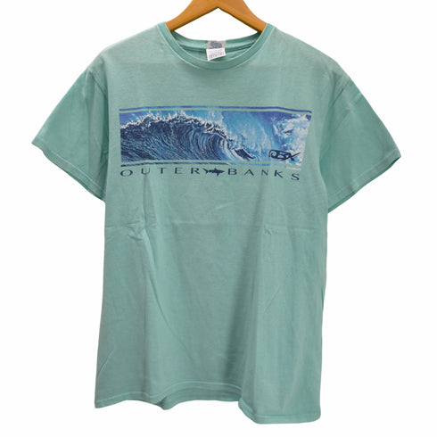 デルタプロウェイト DELTA PRO WEIGHT 2枚タグ OUTER BANKS SURF S/S プリントTシャツ メンズ import:M