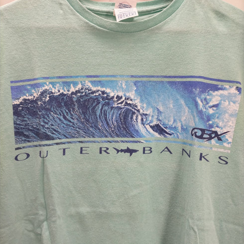 デルタプロウェイト DELTA PRO WEIGHT 2枚タグ OUTER BANKS SURF S/S プリントTシャツ メンズ import:M