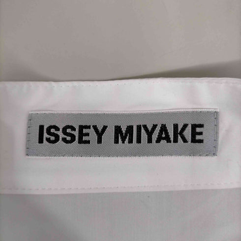 イッセイミヤケ ISSEY MIYAKE L/S サイドスリットバンドカラーシャツ メンズ JPN:2