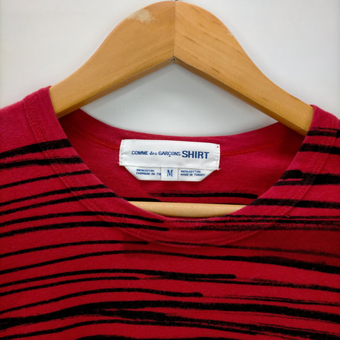 コムデギャルソンシャツ COMME des GARCONS SHIRT L/S ボーダーデザインクルーネックカットソー メンズ JPN:M