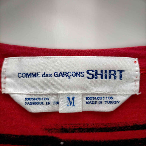 コムデギャルソンシャツ COMME des GARCONS SHIRT L/S ボーダーデザインクルーネックカットソー メンズ JPN:M