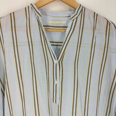ヌキテパ NE QUITTEZ PAS C.VOILE STRIPE KURTA DRESS マドラスストライプドレス レディース