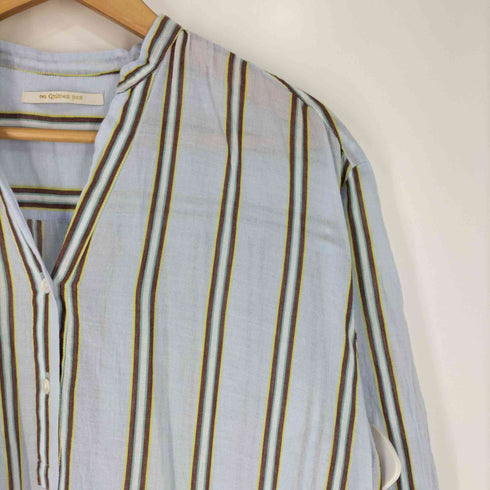 ヌキテパ NE QUITTEZ PAS C.VOILE STRIPE KURTA DRESS マドラスストライプドレス レディース