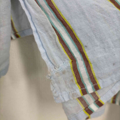 ヌキテパ NE QUITTEZ PAS C.VOILE STRIPE KURTA DRESS マドラスストライプドレス レディース