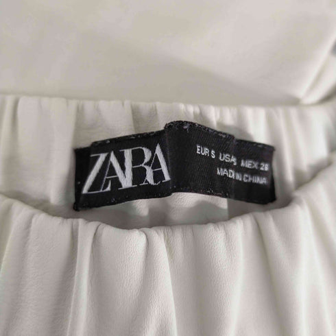ザラ ZARA faux leather trousers レディース JPN:S