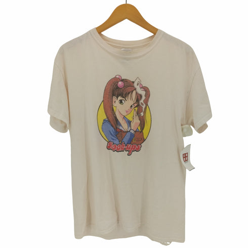 HOOK-UPS キャラクタープリント S/Sクルーネックカットソー メンズ JPN:M