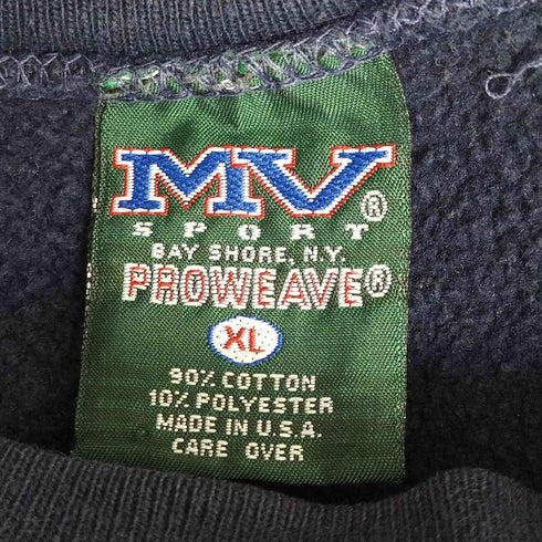 エムブイスポーツ MV SPORT 90S USA製 U.S. NAVY クルーネック スウェット メンズ import:XL