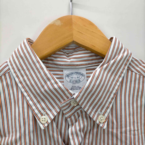 ブルックスブラザーズ BROOKS BROTHERS マレーシア製 ストライプ柄 ボタンダウン長袖シャツ メンズ 151/2