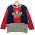アディダス adidas 80-90s デサント製 トレフォイルロゴ クルーネックフリースプルオーバー メンズ 150