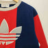 アディダス adidas 80-90s デサント製 トレフォイルロゴ クルーネックフリースプルオーバー メンズ 150
