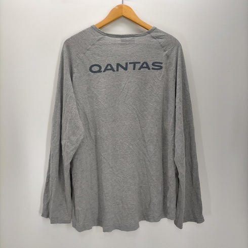 QANTAS BUSINESS カンタス 国際線 ロゴプリントTシャツ ビジネスクラスリラックスウェア メンズ L/XL