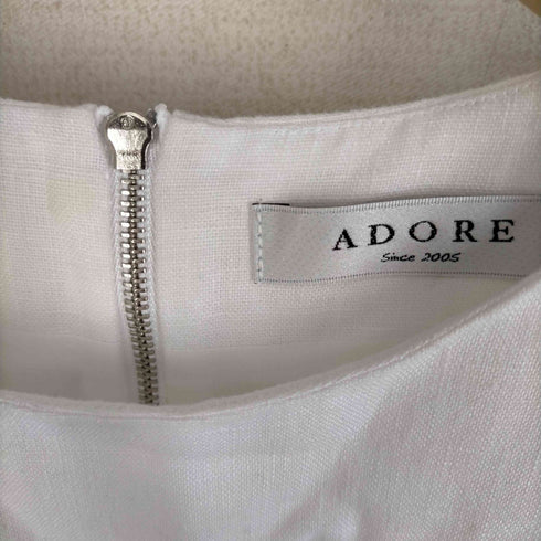 アドーア ADORE リネン ブラウス スカート セットアップ レディース トップス:38/スカート:36