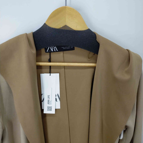 ザラ ZARA スエード ロングカーディガン レディース M