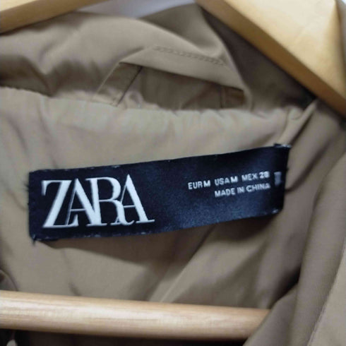 ザラ ZARA ドローリングナイロンコート レディース M