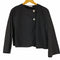 ザラ ZARA ラインストーンボタンポプリンシャツ レディース import:M