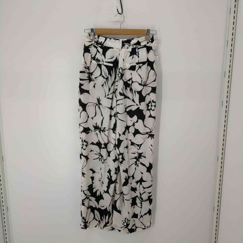 ザラ ZARA MASCULINE TROUSERS WITH A TROPICAL PRINT レディース JPN:S