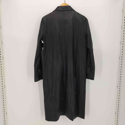 ベルテッド ロング レザー ジャケット レディース