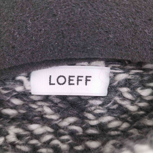 ロエフ LOEFF ロービング クルーネックカーディガン レディース