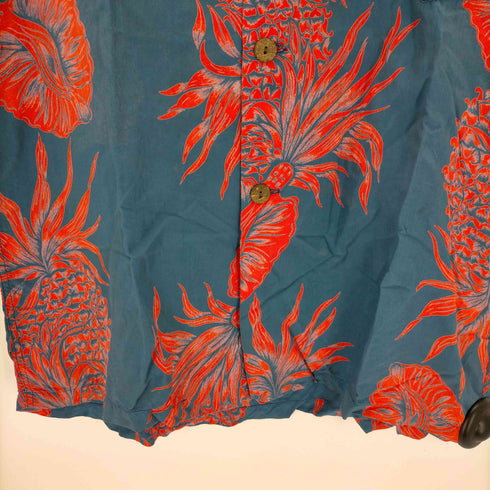 kiilani 50S ホノルル製 三角タグ アロハシャツ パイナップル メンズ JPN:M
