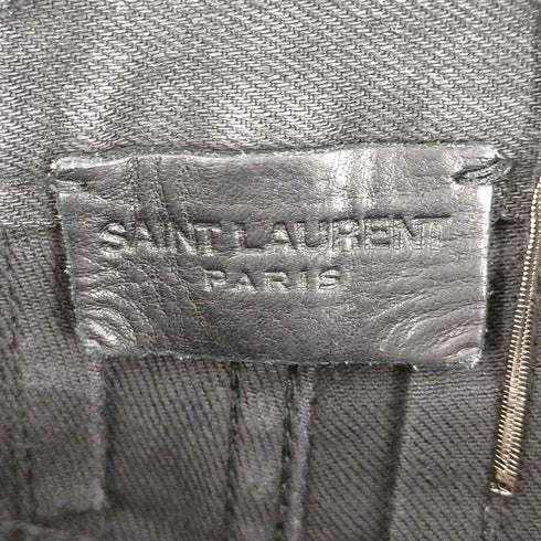 サンローランパリ SAINT LAURENT PARIS エディ期 ジップフライ ブラックスキニーパンツ メンズ 28