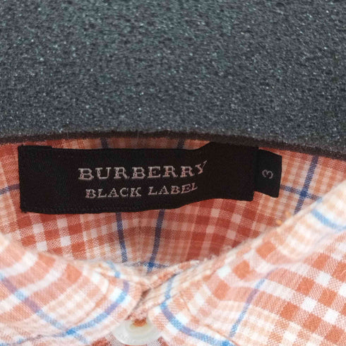 バーバリーブラックレーベル BURBERRY BLACK LABEL ショートスリーブチェックシャツ メンズ JPN:3