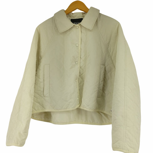 ザラ ZARA クロップド キルティング シャツジャケット レディース import:M