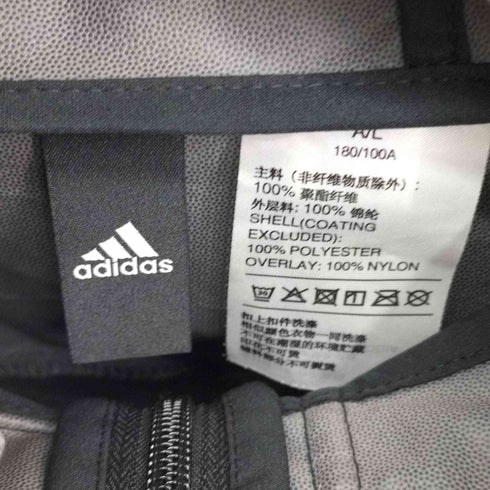 アディダス adidas ポリ地ジップアップジャケット メンズ import:L