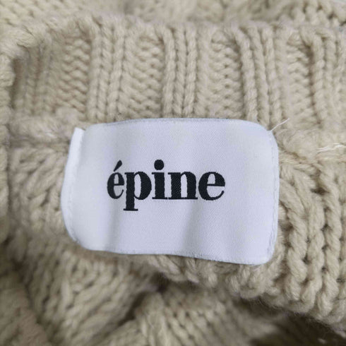 エピヌ epine ケーブルニットカーディガン レディース