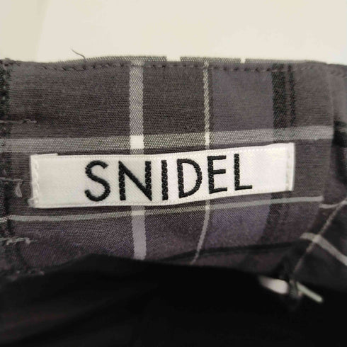 スナイデル snidel ハイウエストタイトヘムフレアチェックスカート レディース JPN:0