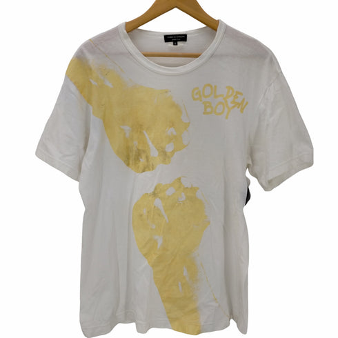 コムデギャルソンオムプリュス COMME des GARCONS HOMME PLUS GOLDEN BOY ラメプリント クルーネックTシャツ メンズ JPN:M