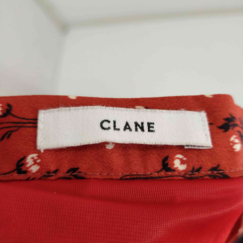 クラネ CLANE ストライプフラワー プリーツスカート レディース JPN:0