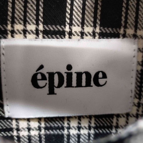 エピヌ epine フリル チェックシャツ レディース