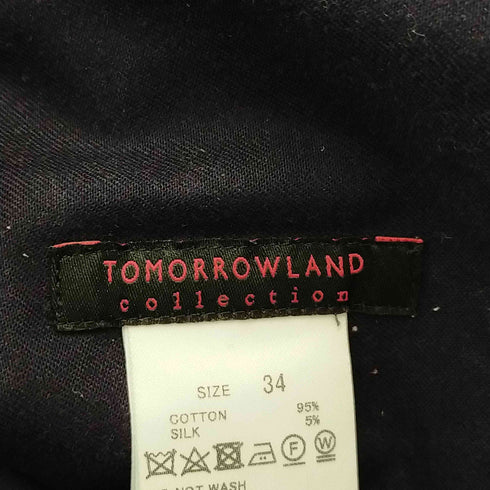 トゥモローランドコレクション TOMORROWLAND collection 22SS ギャバリーチノ サロペット シルク混 裾ドローコードサロペット レディース 34
