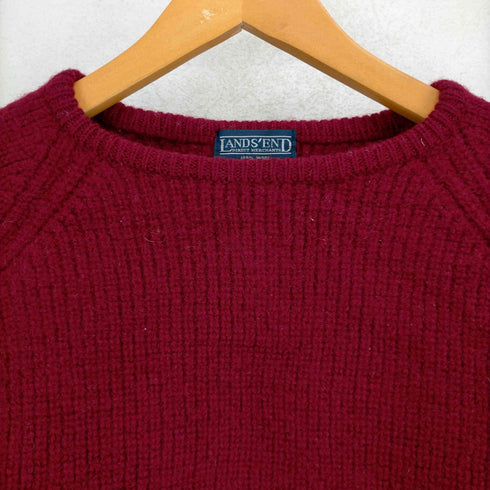 ランズエンド LANDS END 90s ラグランウールニット メンズ