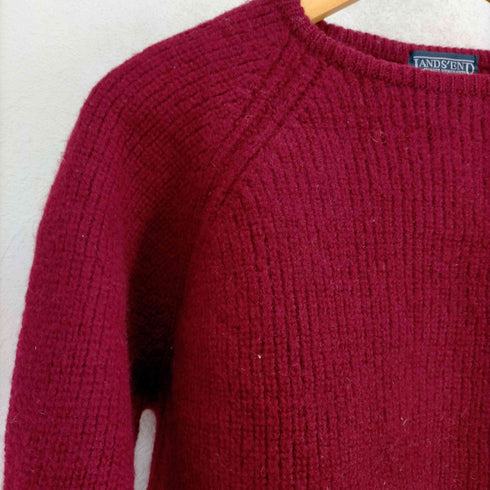 ランズエンド LANDS END 90s ラグランウールニット メンズ