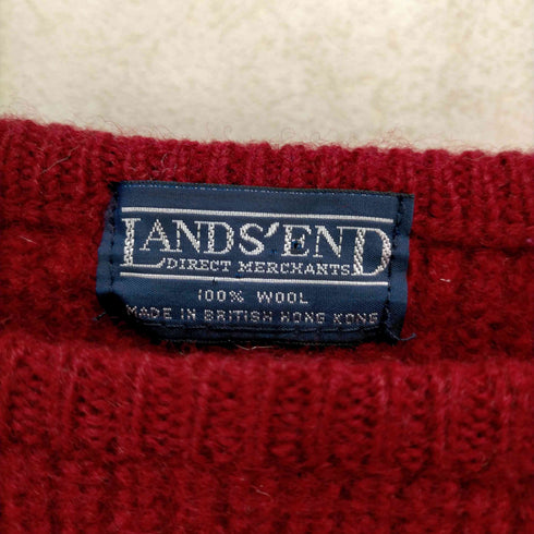 ランズエンド LANDS END 90s ラグランウールニット メンズ