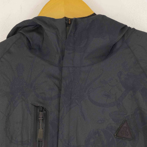 ナイキエーシージー NIKE ACG STORM-FIT 止水ジップ ポリナイロン総柄 フーディ メンズ import:L