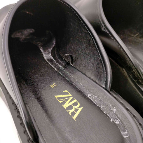 ザラ ZARA フラットトラックソールミュール サンダル レディース JPN:38