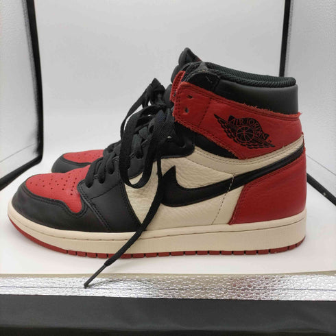 ジョーダンブランド JORDAN BRAND Nike Air Jordan 1 Retro High OG Bred Toe エアジョーダン 1 レトロ ハイ OG ブレッド トゥ メンズ JPN:27