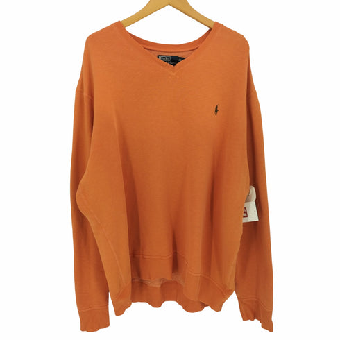 ポロバイラルフローレン Polo by RALPH LAUREN 90S ビッグシルエット Vネック プルオーバー スウェット メンズ import:XXL