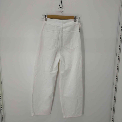 エムエムシックス メゾンマルジェラ MM6 Maison Margiela 20SS ハイライズ ボタンフライ ワイドストレートデニム レディース 38