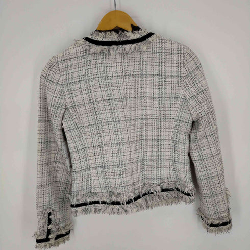 ラブレス LOVELESS ノーカラー ツイードジャケット レディース 36