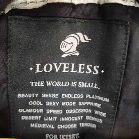 ラブレス LOVELESS ノーカラー ツイードジャケット レディース 36