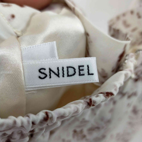 スナイデル snidel アシメケーブルニット×プリントスカートセット レディース ONE SIZE