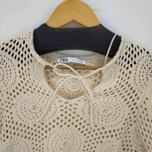 ザラ ZARA ショート丈 メッシュニット レディース import:S