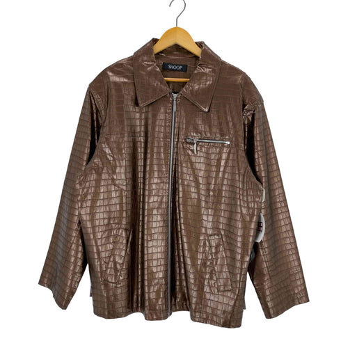 シュープ Shoop APORIA JACKET クロコ型押し ジップアップジャケット メンズ