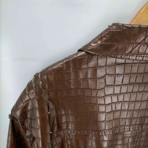 シュープ Shoop APORIA JACKET クロコ型押し ジップアップジャケット メンズ